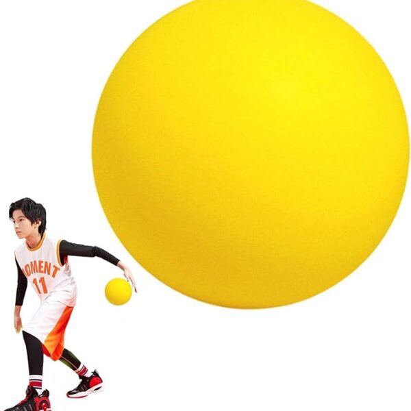 Silent Ball Classroom Uncoated High Density Foam Ball with Mute - Indoor Activity Ball Kick Play Ball Mute Basketball Indoor Sports Training Toy for Safe Fun Birthday Gift