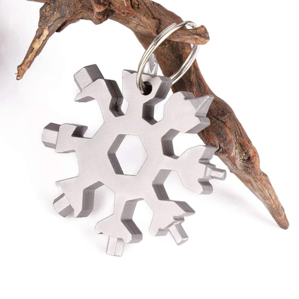 3 Pack 18-in-1 Snowflake Multi Tool, Stainless Steel Snowflake Multi-Tool Bottle Opener/Flat Phillips Screwdriver Kit/Wrench, 18 in 1 Stainless Multitool - Image 9