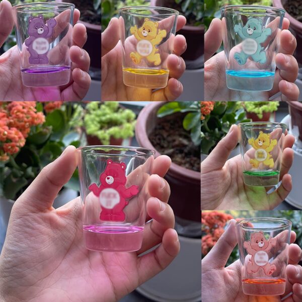 5Pcs Swear Bears Cups 3oz Shot Glasses Set, Insulated Shot Glass, Swear Bears Shot Glasses, for Offices Parties, Kitchens, Homes or All Kinds of Restaurants (5 set)