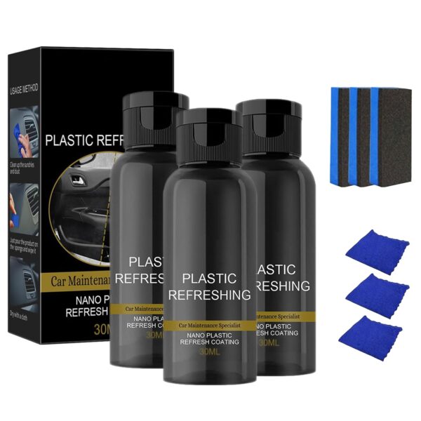 Car Plastic Plating Refurbishing Agent Plastic Refreshing, Plastic Revitalizing Coating Agent Nano Plastic Refreshing Coating, Automotive Interior Cleaning Agent Quick Restorer