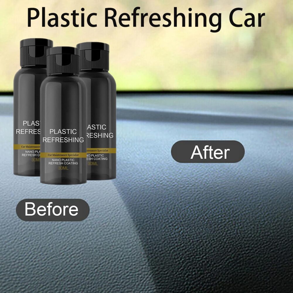 Car Plastic Plating Refurbishing Agent Plastic Refreshing, Plastic Revitalizing Coating Agent Nano Plastic Refreshing Coating, Automotive Interior Cleaning Agent Quick Restorer - Image 4