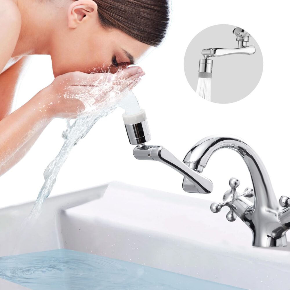 1080° Swivel Faucet Extender Sink-Aerator - 2 Mode Splash Water Filter Extension, Kitchen Bathroom - Image 8