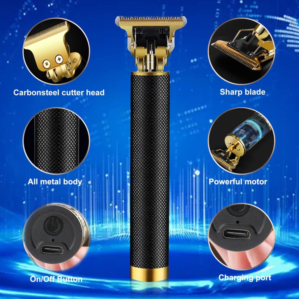 Cordless Hair Clippers for Men Electric Hair Trimmer Rechargeable Beard Trimmer Shaver T Blade Cutting Kit with Guide Combs - Image 13