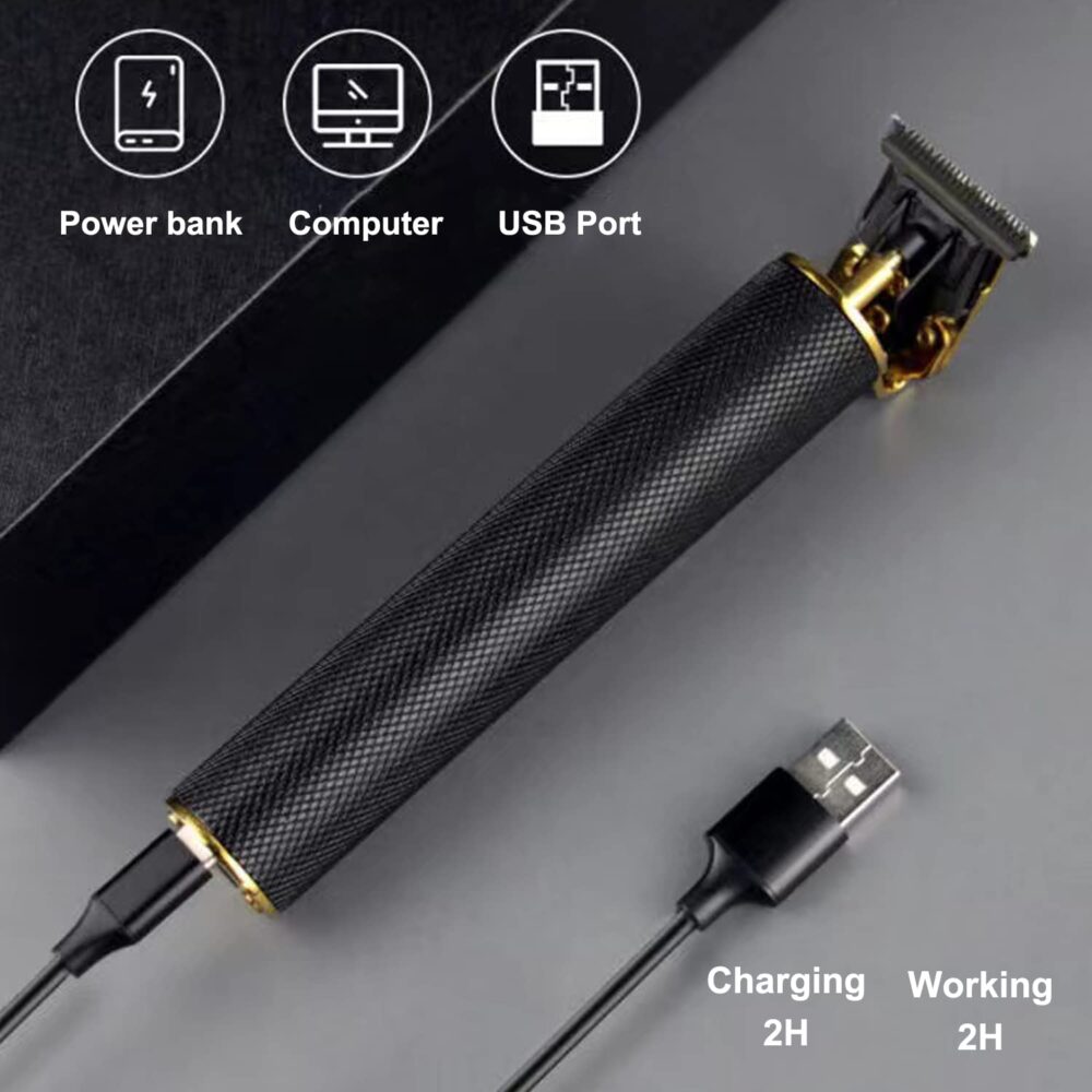 Cordless Hair Clippers for Men Electric Hair Trimmer Rechargeable Beard Trimmer Shaver T Blade Cutting Kit with Guide Combs - Image 14