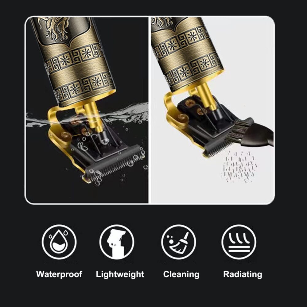 Cordless Hair Clippers for Men Electric Hair Trimmer Rechargeable Beard Trimmer Shaver T Blade Cutting Kit with Guide Combs - Image 19