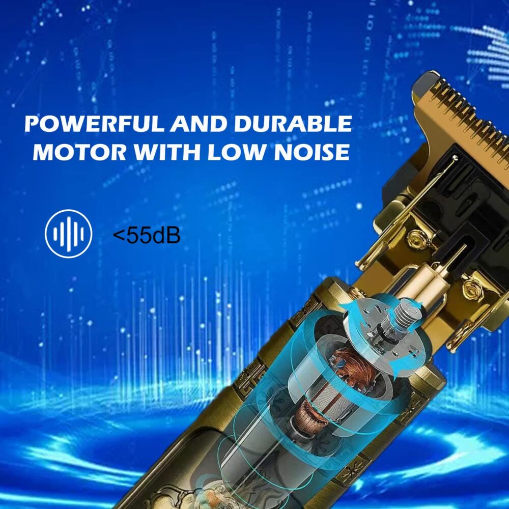 Cordless Hair Clippers for Men Electric Hair Trimmer Rechargeable Beard Trimmer Shaver T Blade Cutting Kit with Guide Combs - Image 22