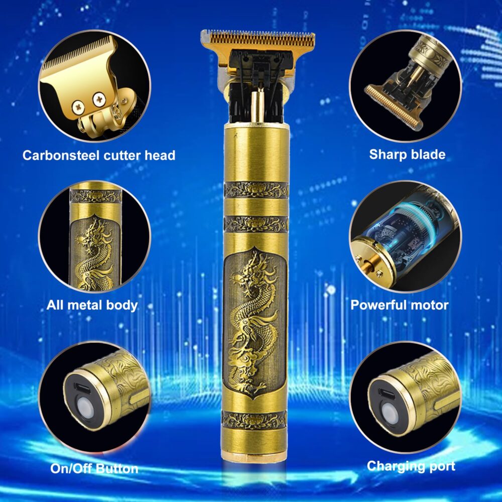 Cordless Hair Clippers for Men Electric Hair Trimmer Rechargeable Beard Trimmer Shaver T Blade Cutting Kit with Guide Combs - Image 23