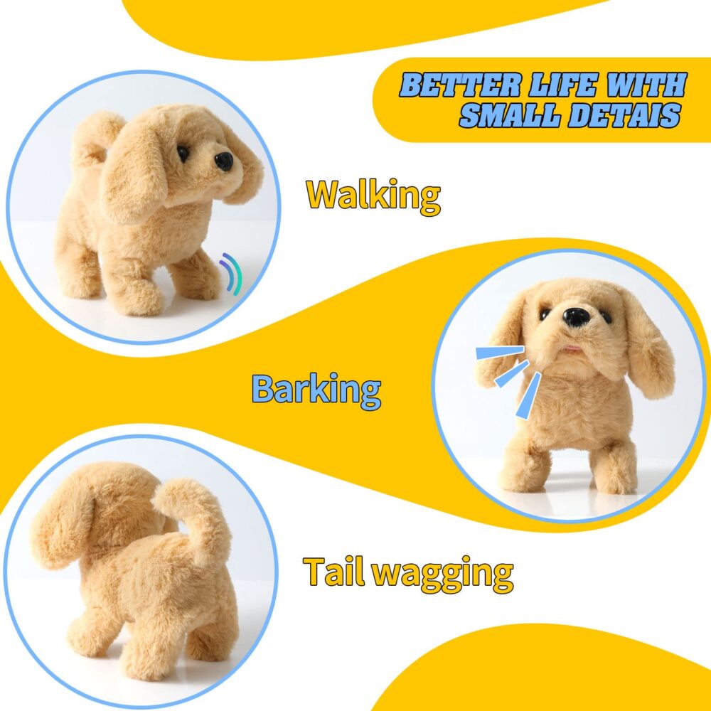 Electronic Interactive Plush Puppy Toy Plush Golden Retriever Toy Puppy Electronic Interactive Dog - Image 21