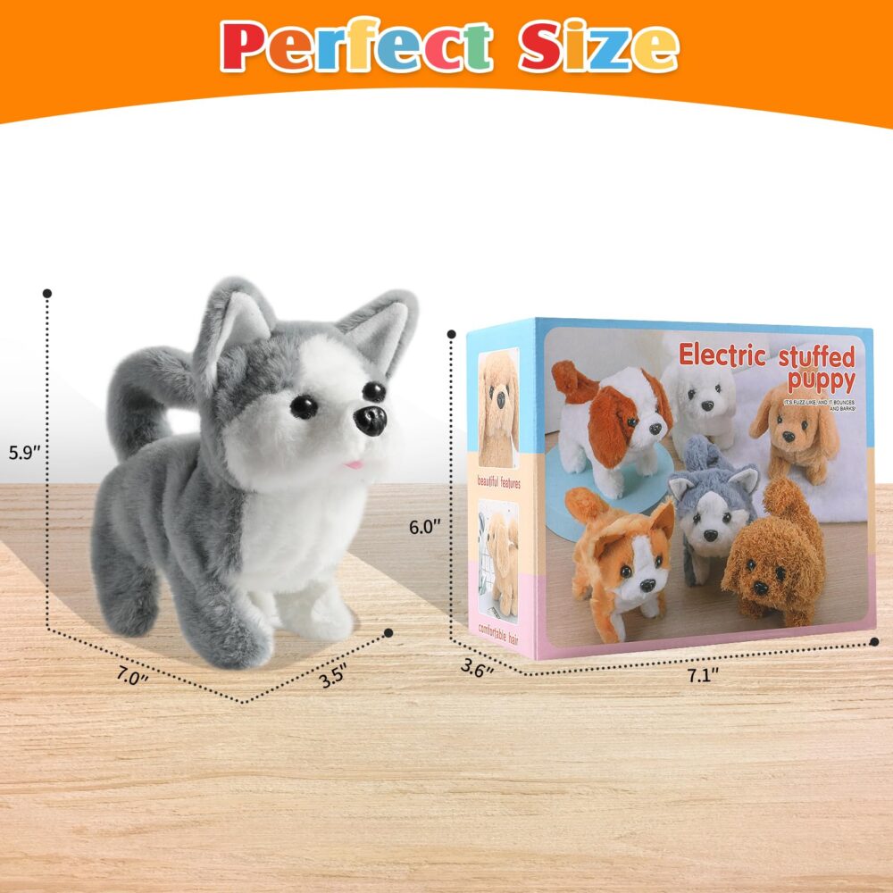 Electronic Interactive Plush Puppy Toy Plush Golden Retriever Toy Puppy Electronic Interactive Dog - Image 8
