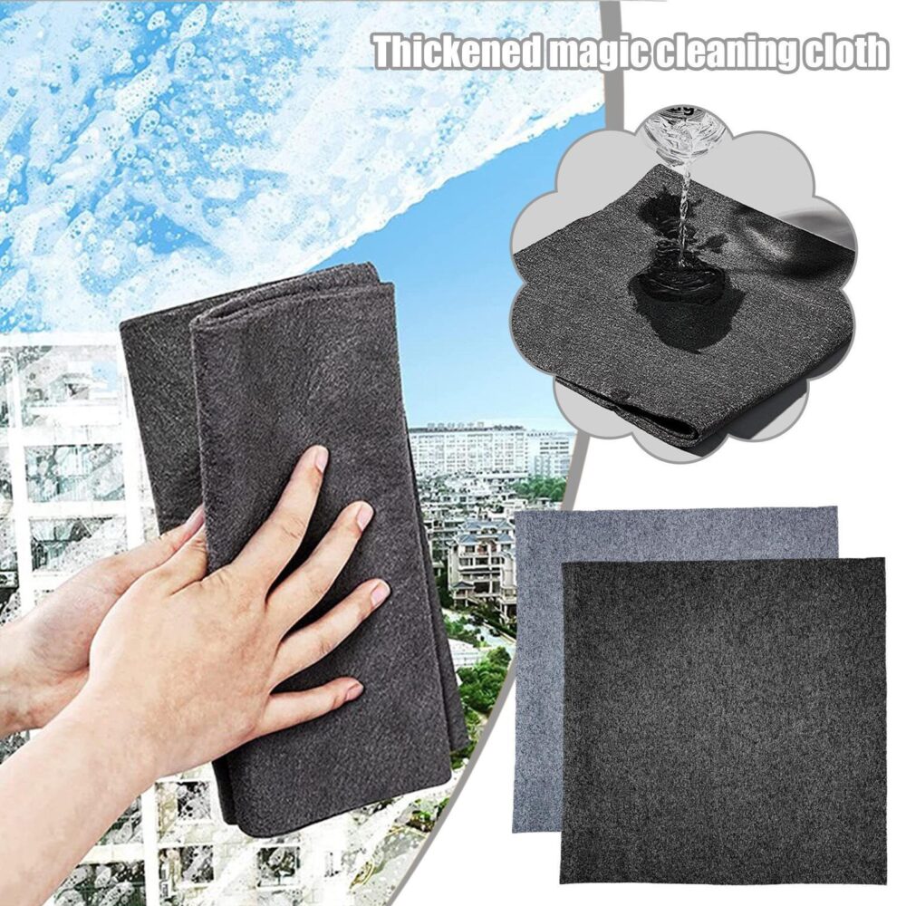 Thickened Magic Cleaning Cloth 5PCS Reusable Microfiber Cleaning Rags for TV, Cars, Windows, Lint Free, Odorless, Machine Washable - Image 9