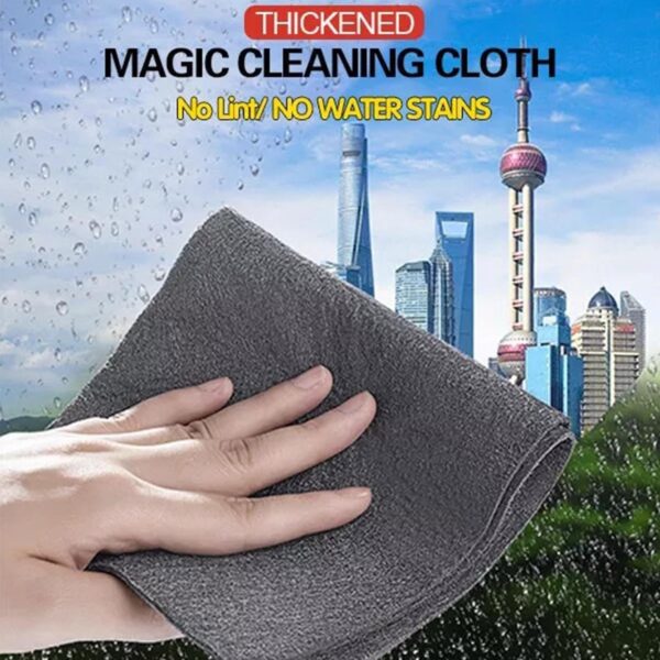 Thickened Magic Cleaning Cloth 5PCS Reusable Microfiber Cleaning Rags for TV, Cars, Windows, Lint Free, Odorless, Machine Washable