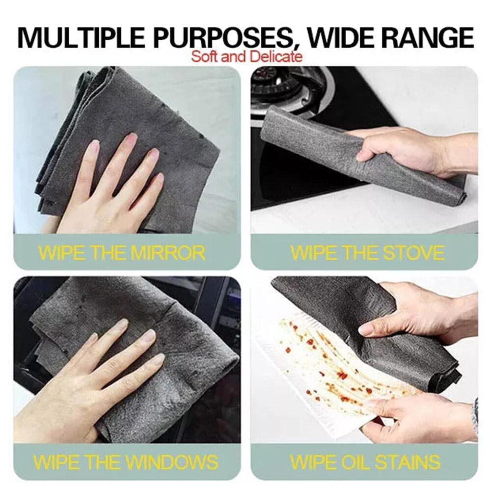 Thickened Magic Cleaning Cloth 5PCS Reusable Microfiber Cleaning Rags for TV, Cars, Windows, Lint Free, Odorless, Machine Washable - Image 7