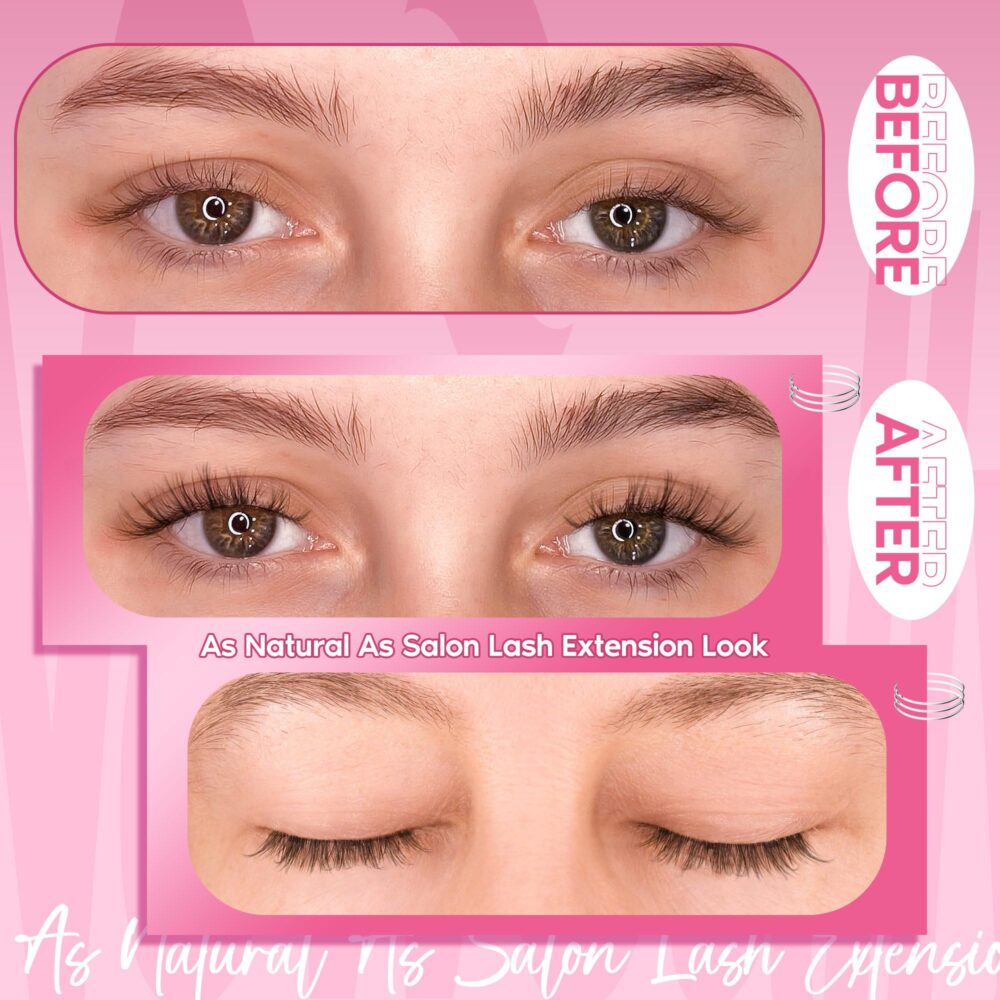 Magnetic Eyelashes with Applicator Wispy Magnetic Lashes Natural Look Reusable Magnetic Eyelashes No Glue Needed Magnetic False Eyelashes Cat Eye Lashes All Dayf - Image 11
