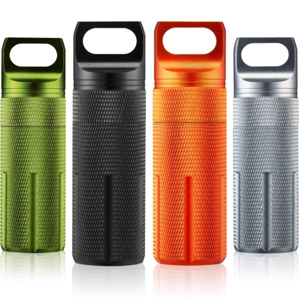 Portable Pill Case Outdoor Survival EDC Waterproof Pill Case Capsule,Seal Bottle Container Box New
