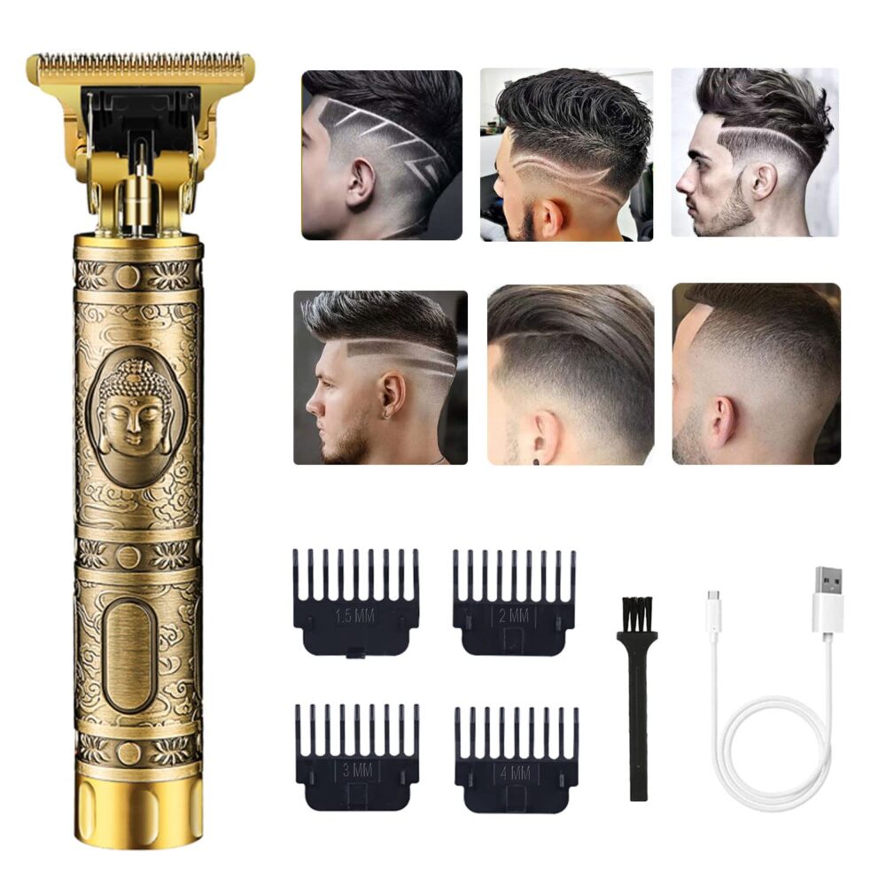 Cordless Hair Clippers for Men Electric Hair Trimmer Rechargeable Beard Trimmer Shaver T Blade Cutting Kit with Guide Combs - Image 25