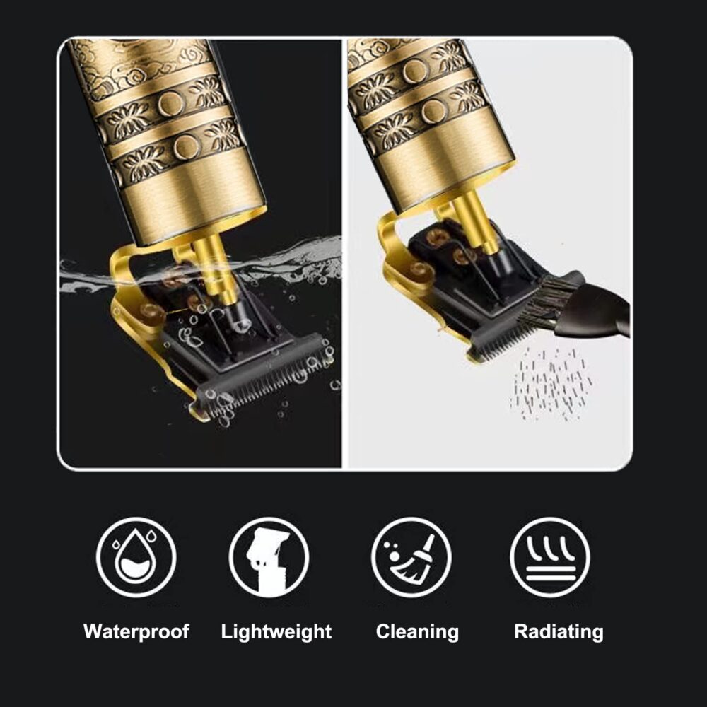 Cordless Hair Clippers for Men Electric Hair Trimmer Rechargeable Beard Trimmer Shaver T Blade Cutting Kit with Guide Combs - Image 2