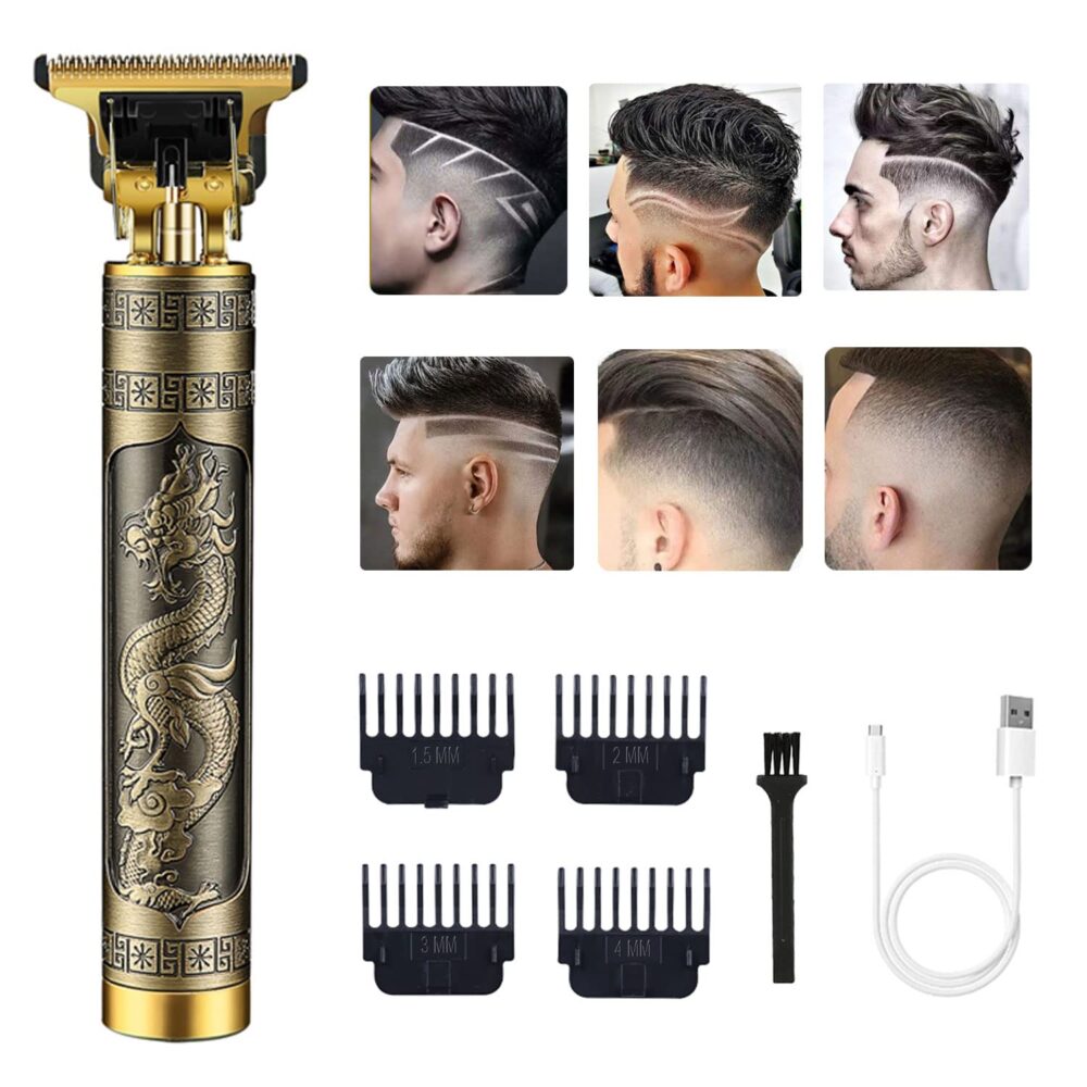 Cordless Hair Clippers for Men Electric Hair Trimmer Rechargeable Beard Trimmer Shaver T Blade Cutting Kit with Guide Combs - Image 9