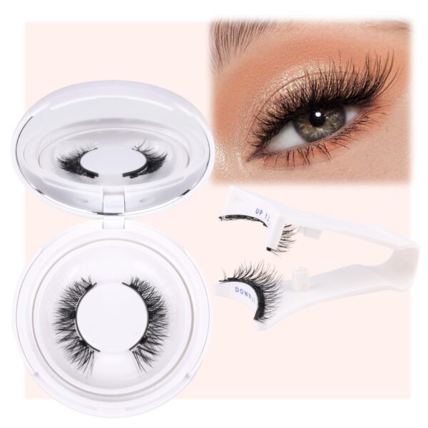 Magnetic Eyelashes with Applicator Wispy Magnetic Lashes Natural Look Reusable Magnetic Eyelashes No Glue Needed Magnetic False Eyelashes Cat Eye Lashes All Dayf