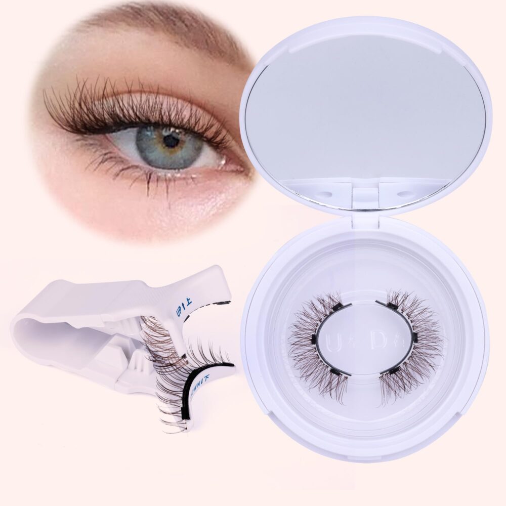 Magnetic Eyelashes with Applicator Wispy Magnetic Lashes Natural Look Reusable Magnetic Eyelashes No Glue Needed Magnetic False Eyelashes Cat Eye Lashes All Dayf - Image 4