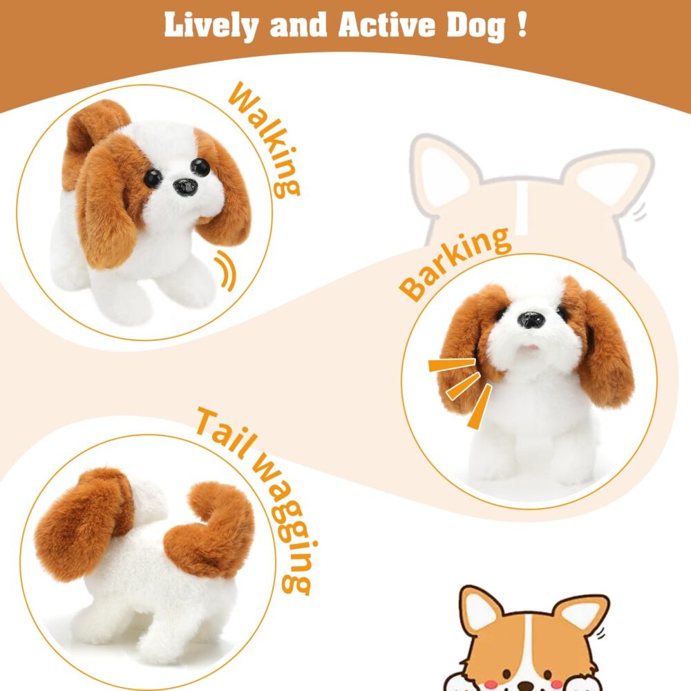 Electronic Interactive Plush Puppy Toy Plush Golden Retriever Toy Puppy Electronic Interactive Dog - Image 9
