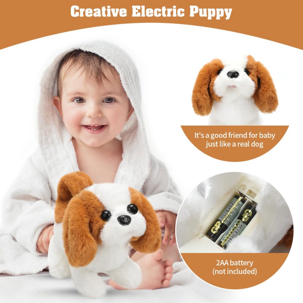 Electronic Interactive Plush Puppy Toy Plush Golden Retriever Toy Puppy Electronic Interactive Dog - Image 10