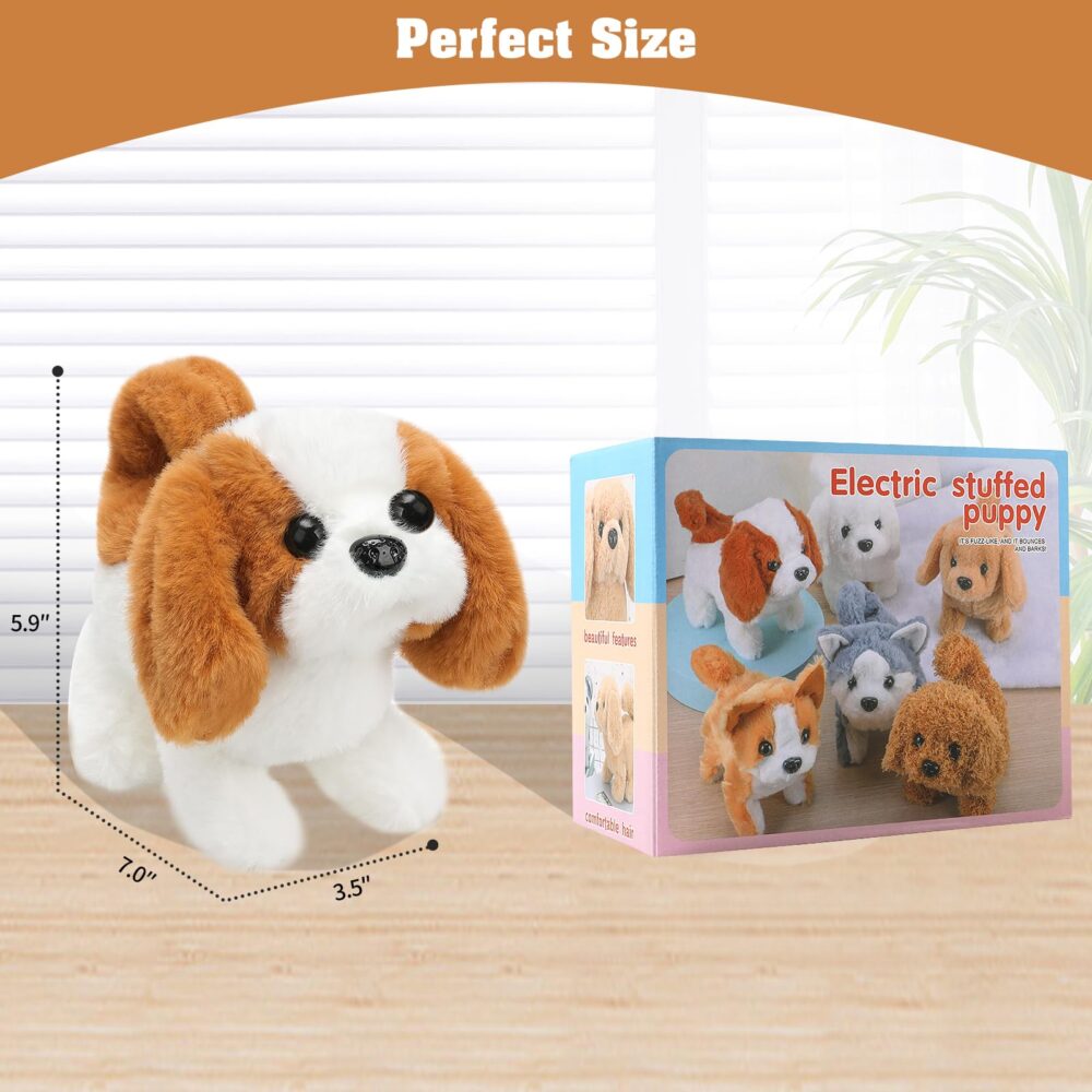 Electronic Interactive Plush Puppy Toy Plush Golden Retriever Toy Puppy Electronic Interactive Dog - Image 12
