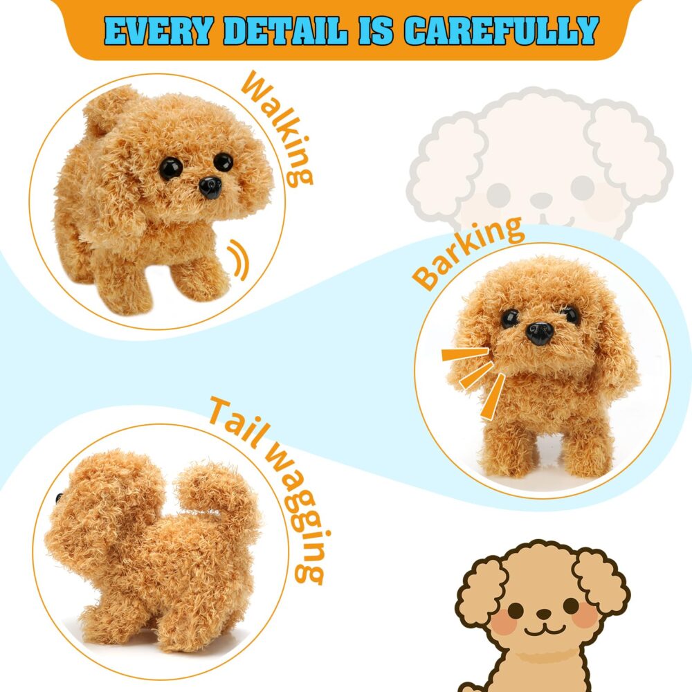 Electronic Interactive Plush Puppy Toy Plush Golden Retriever Toy Puppy Electronic Interactive Dog - Image 16
