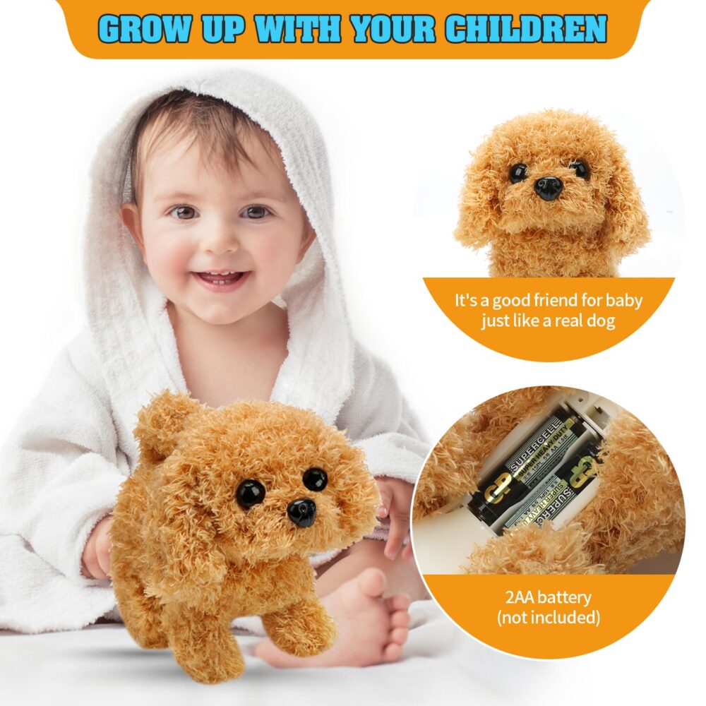 Electronic Interactive Plush Puppy Toy Plush Golden Retriever Toy Puppy Electronic Interactive Dog - Image 17
