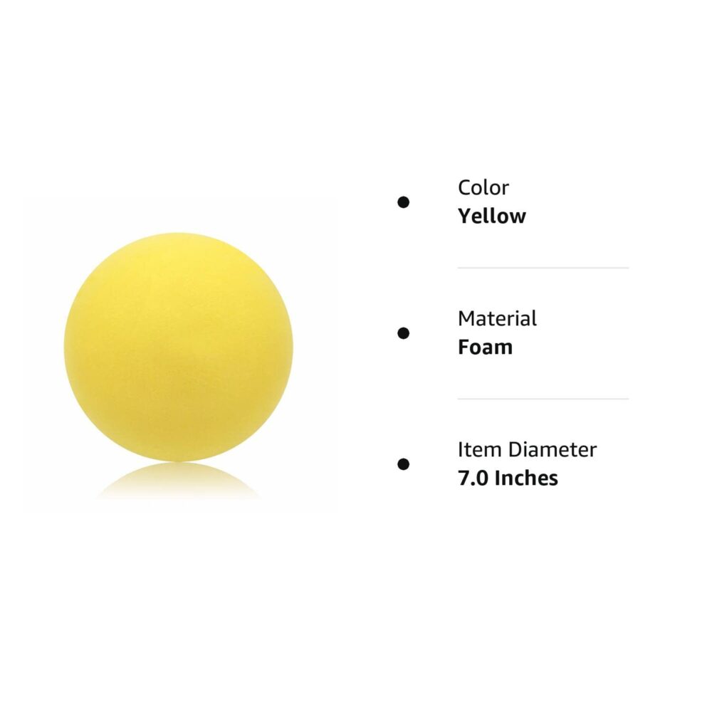 Silent Ball Classroom Uncoated High Density Foam Ball with Mute - Indoor Activity Ball Kick Play Ball Mute Basketball Indoor Sports Training Toy for Safe Fun Birthday Gift - Image 10