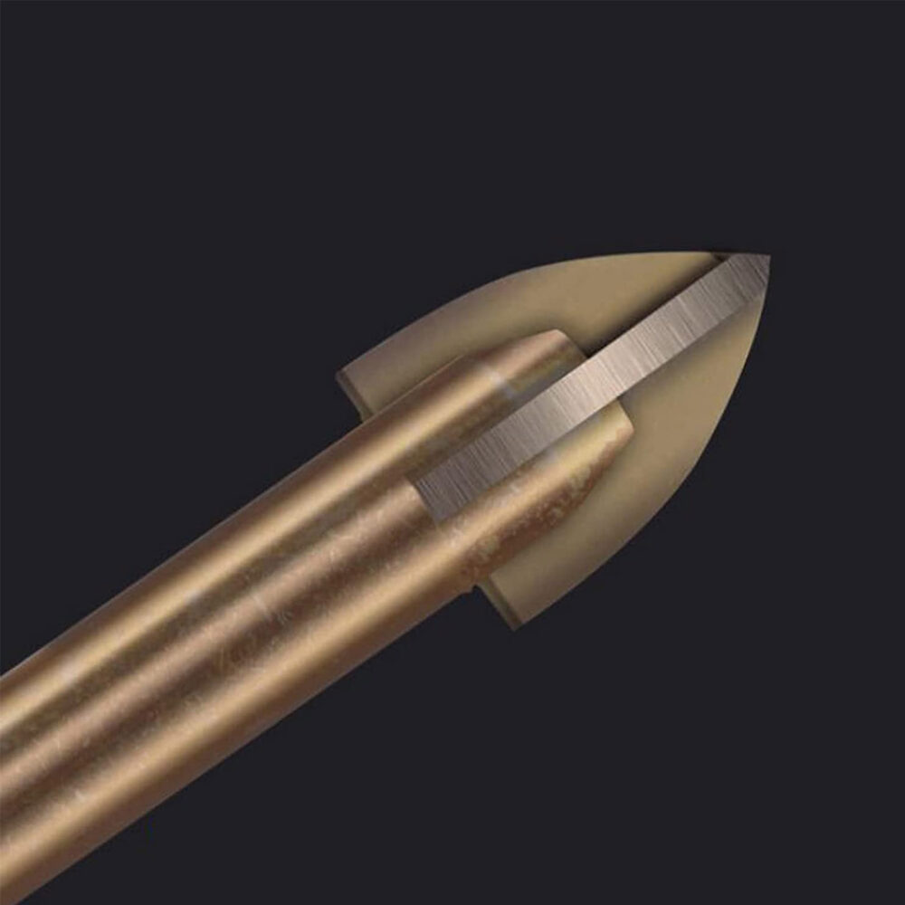 5Pcs Triangle Cross Alloy Drill Bit Set Efficient Universal Drilling Tool, Titanium Combination Drill Tap Bits Set, Triangle Drill Bit, Glass, Tile and Concrete Drill Bit, Multifunctional Cross Alloy Drill Bit Tip Tools - Image 7