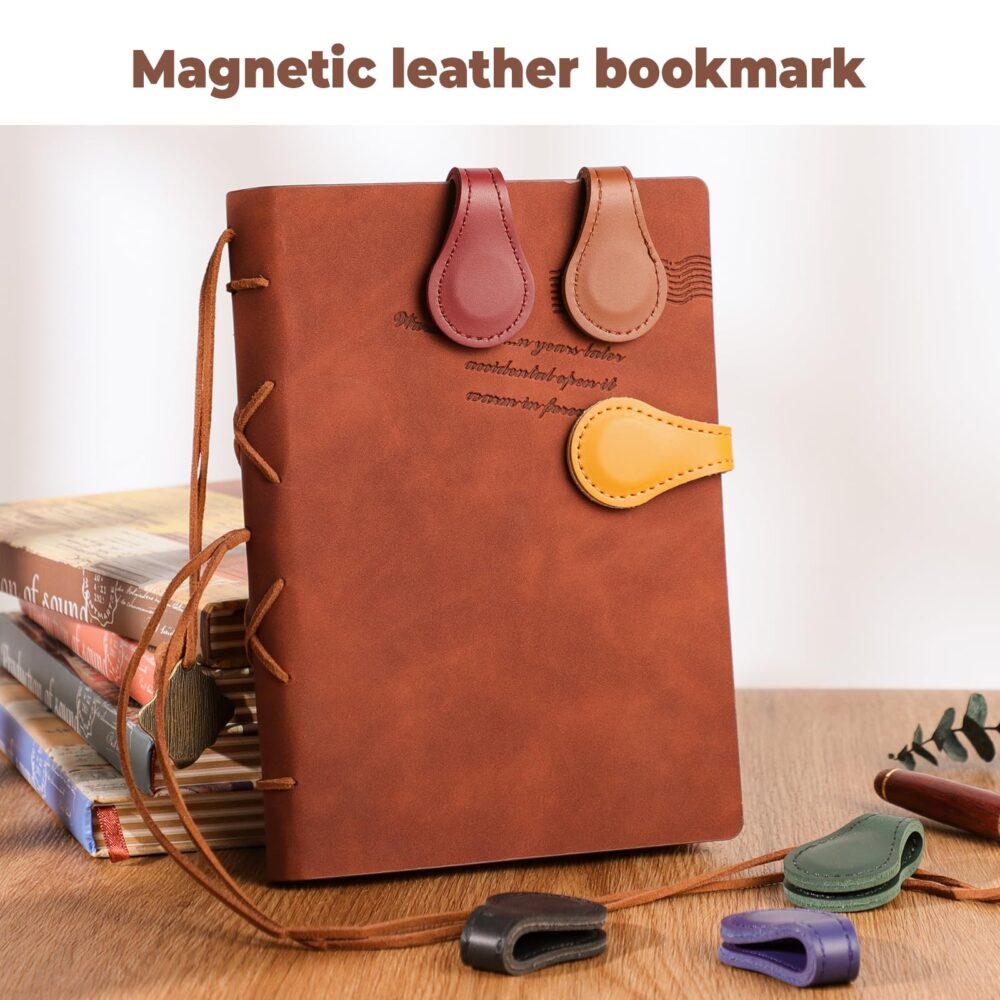Leather Magnetic Bookmark Personalized Vintage Bookmarks for Reading, Book Mark, Book Accessories Gifts - Image 6
