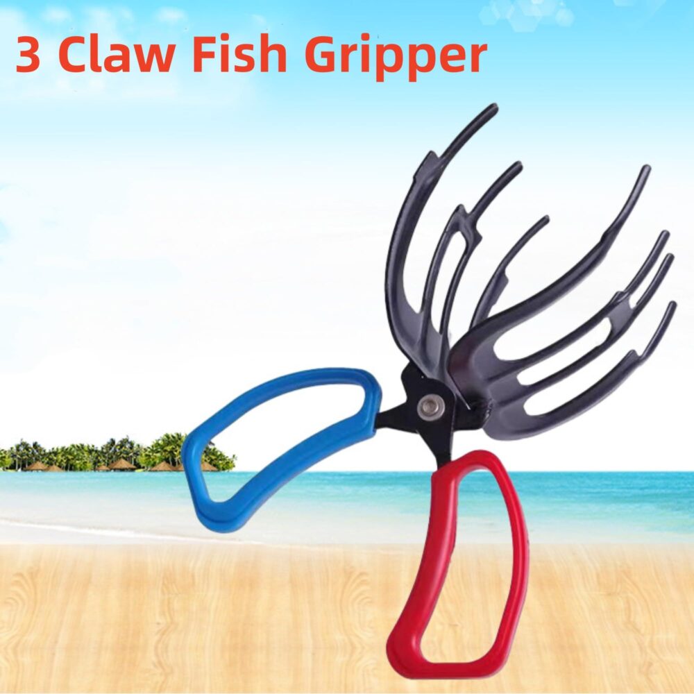 Upgrade 3 Claw Fish Gripper Fishing Pliers Gripper Metal Fish Control Clamp Claw, Eagle Claw Fish Gripper, Metal Fishing Pliers Gripper Control Clamp Waterproof Fish Grip Tackle Tool Control Forceps - Image 10