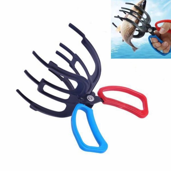 Upgrade 3 Claw Fish Gripper Fishing Pliers Gripper Metal Fish Control Clamp Claw, Eagle Claw Fish Gripper, Metal Fishing Pliers Gripper Control Clamp Waterproof Fish Grip Tackle Tool Control Forceps