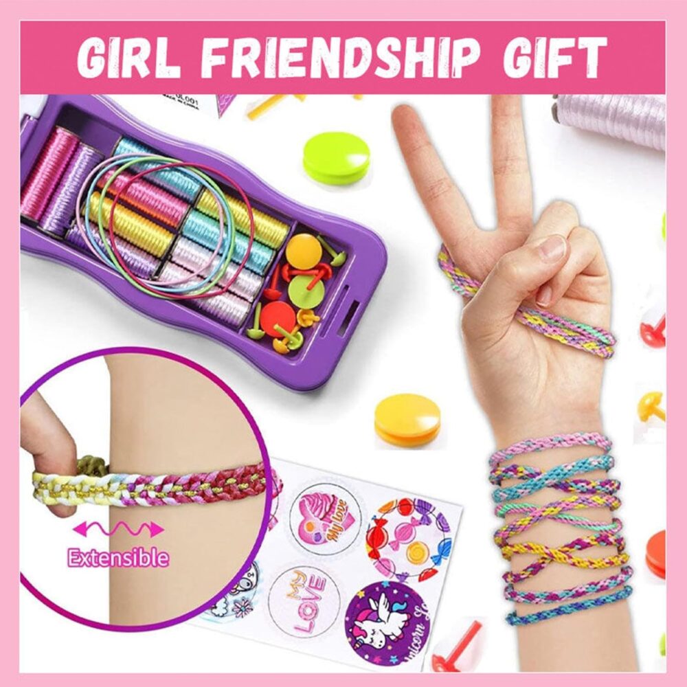 Bracelet Maker Kit Girls and Children's Braider Kit, Girls' Friendship Braider and Bracelet Maker for Children, Kids, Girls - Image 3