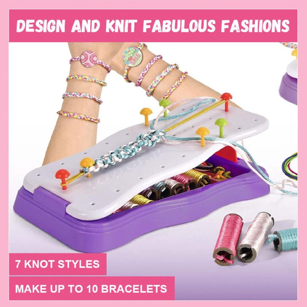 Bracelet Maker Kit Girls and Children's Braider Kit, Girls' Friendship Braider and Bracelet Maker for Children, Kids, Girls - Image 6