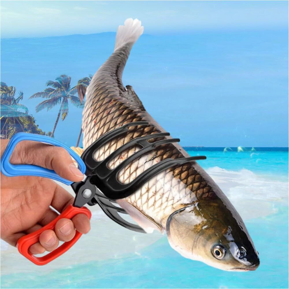 Upgrade 3 Claw Fish Gripper Fishing Pliers Gripper Metal Fish Control Clamp Claw, Eagle Claw Fish Gripper, Metal Fishing Pliers Gripper Control Clamp Waterproof Fish Grip Tackle Tool Control Forceps - Image 6