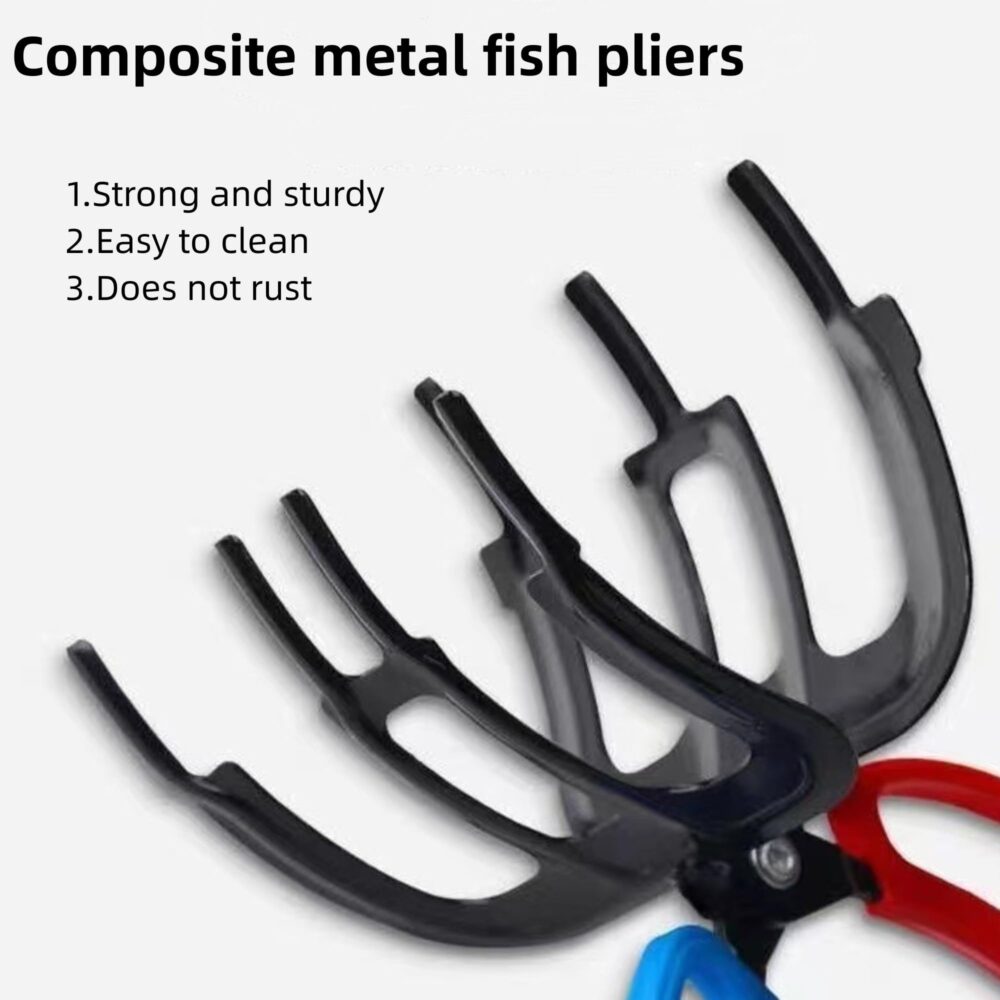 Upgrade 3 Claw Fish Gripper Fishing Pliers Gripper Metal Fish Control Clamp Claw, Eagle Claw Fish Gripper, Metal Fishing Pliers Gripper Control Clamp Waterproof Fish Grip Tackle Tool Control Forceps - Image 7