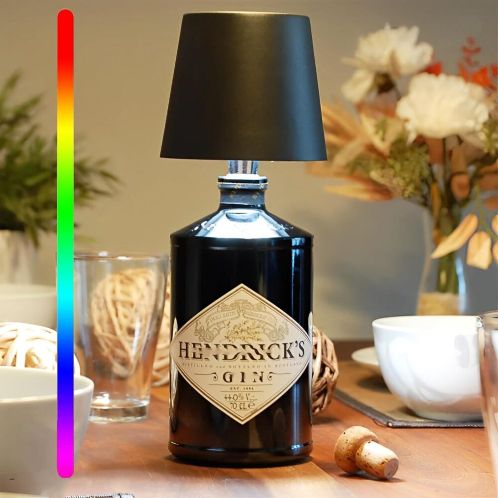 Wireless Bottle Lamp 2024 New 3 Color Stepless Dimming Bottle Lamp Wireless Charging Outdoor Rechargeable Touch Lamp Table Lamp Bar Lamp - Image 13