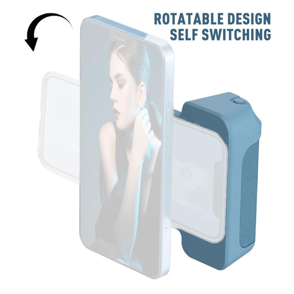 Magnetic Camera Handle Bluetooth Bracket Smartphone Handle Photo Holder Wireless Charging Stand Phone Hand Grip with Magsafe Bluetooth Wireless Remote Control for Video Photo Shooting - Image 8