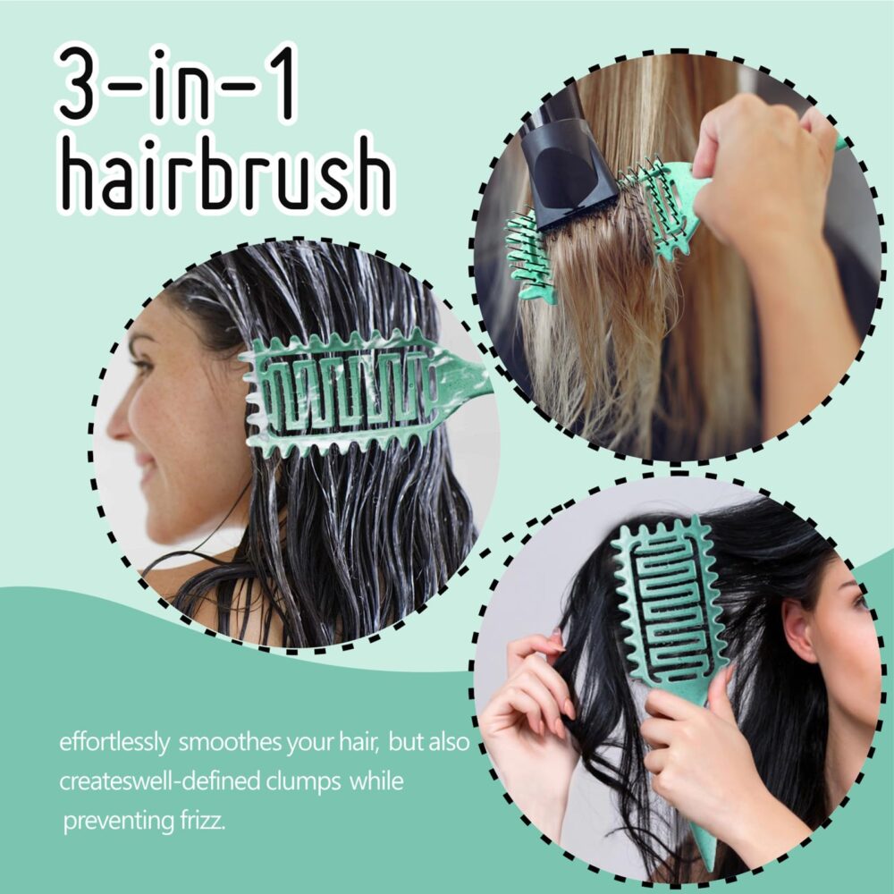 Curl Defining Brush 2024 Best Curl Define Styling Brush for Curly Hair, Curly Hair Brush, Vented Hair Brush, Shaping and Defining Curls for Women - Image 15