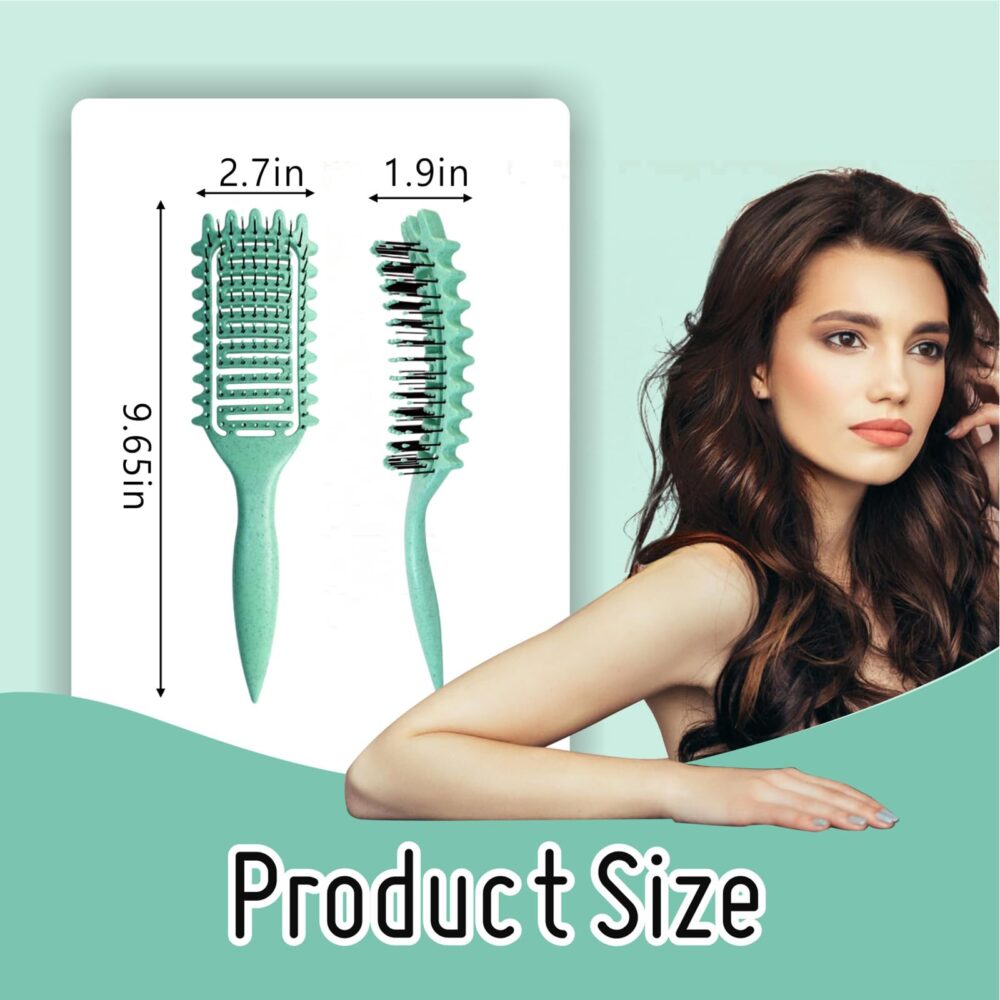 Curl Defining Brush 2024 Best Curl Define Styling Brush for Curly Hair, Curly Hair Brush, Vented Hair Brush, Shaping and Defining Curls for Women - Image 16