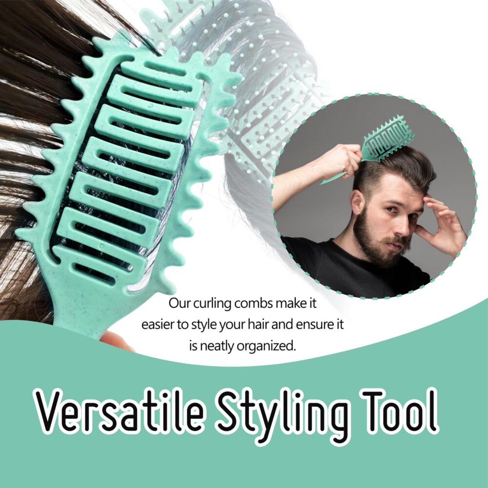 Curl Defining Brush 2024 Best Curl Define Styling Brush for Curly Hair, Curly Hair Brush, Vented Hair Brush, Shaping and Defining Curls for Women - Image 17