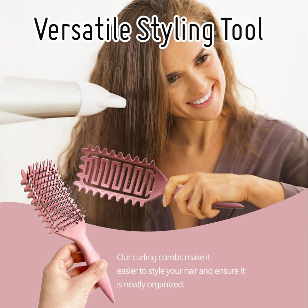 Curl Defining Brush 2024 Best Curl Define Styling Brush for Curly Hair, Curly Hair Brush, Vented Hair Brush, Shaping and Defining Curls for Women - Image 20