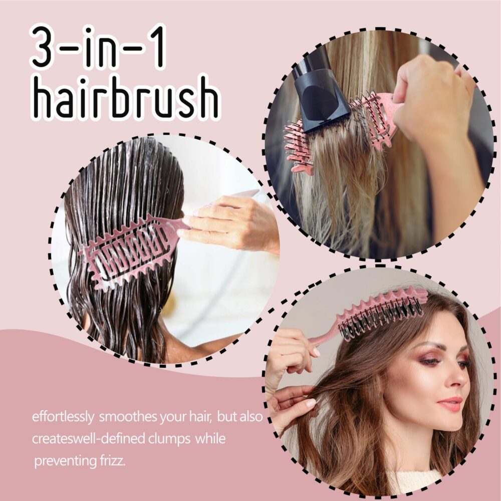 Curl Defining Brush 2024 Best Curl Define Styling Brush for Curly Hair, Curly Hair Brush, Vented Hair Brush, Shaping and Defining Curls for Women - Image 21