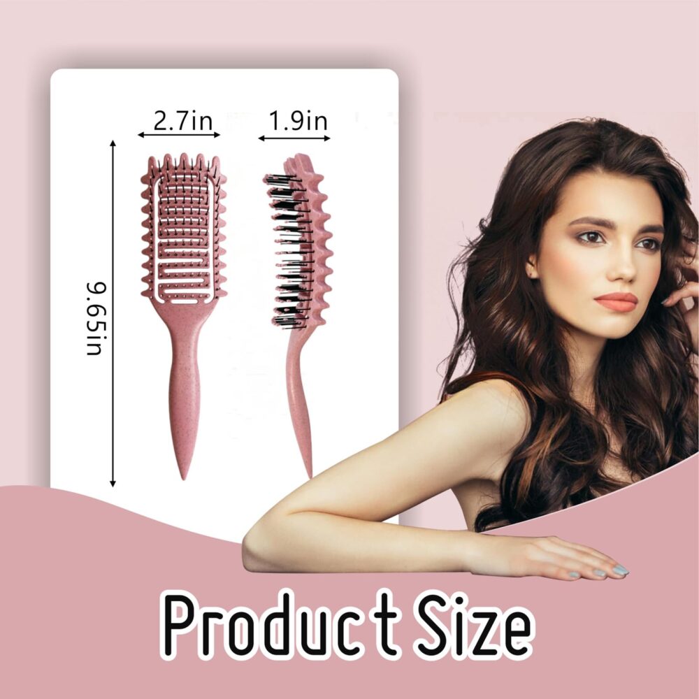 Curl Defining Brush 2024 Best Curl Define Styling Brush for Curly Hair, Curly Hair Brush, Vented Hair Brush, Shaping and Defining Curls for Women - Image 22