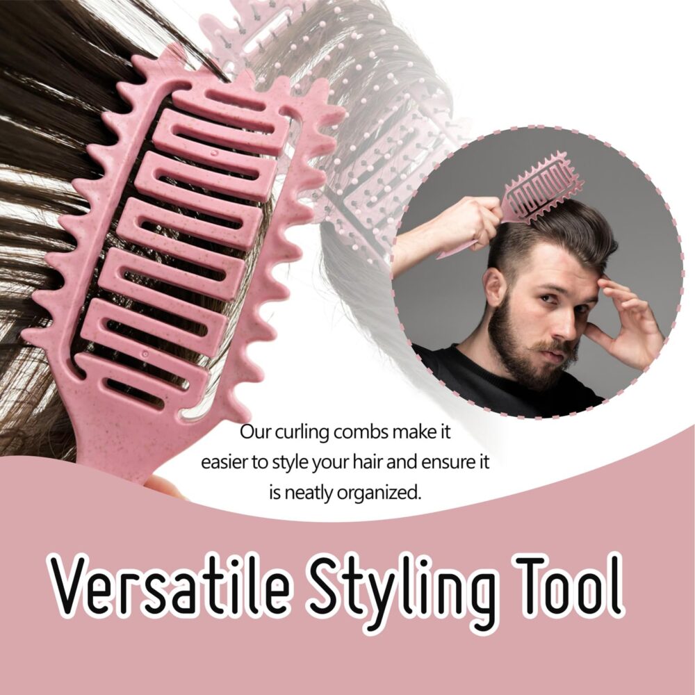 Curl Defining Brush 2024 Best Curl Define Styling Brush for Curly Hair, Curly Hair Brush, Vented Hair Brush, Shaping and Defining Curls for Women - Image 2
