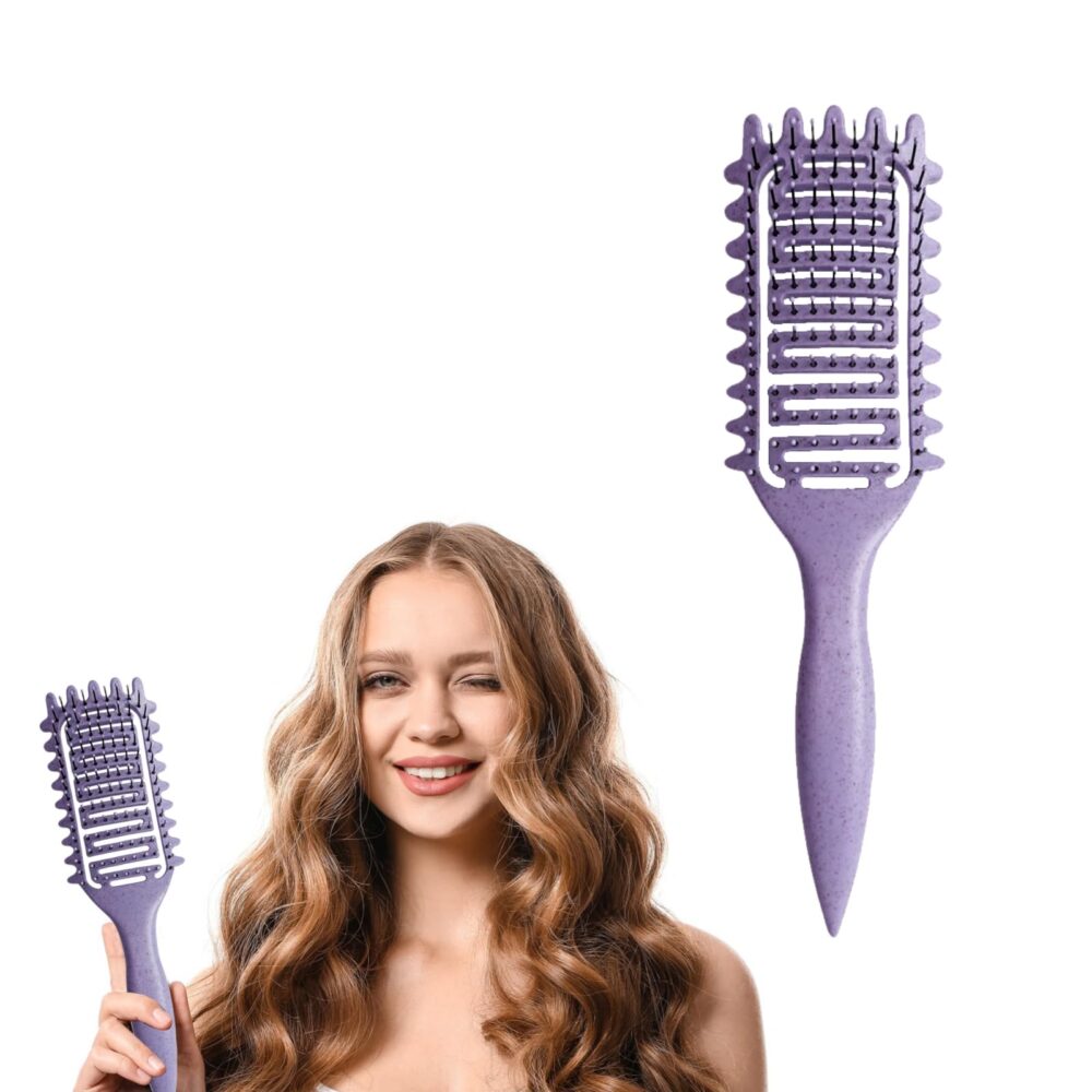 Curl Defining Brush 2024 Best Curl Define Styling Brush for Curly Hair, Curly Hair Brush, Vented Hair Brush, Shaping and Defining Curls for Women - Image 12