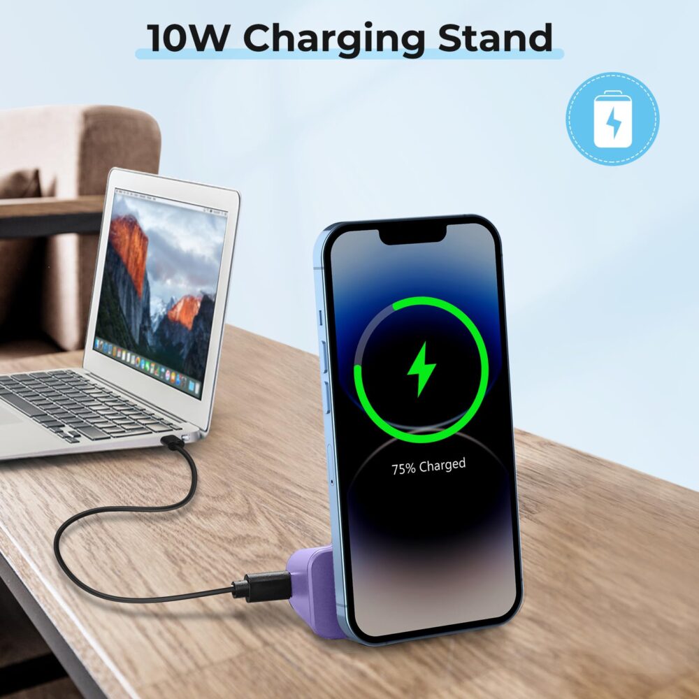 Magnetic Camera Handle Bluetooth Bracket Smartphone Handle Photo Holder Wireless Charging Stand Phone Hand Grip with Magsafe Bluetooth Wireless Remote Control for Video Photo Shooting - Image 12