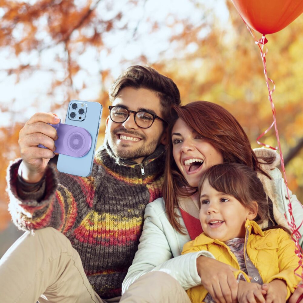 Magnetic Camera Handle Bluetooth Bracket Smartphone Handle Photo Holder Wireless Charging Stand Phone Hand Grip with Magsafe Bluetooth Wireless Remote Control for Video Photo Shooting - Image 16