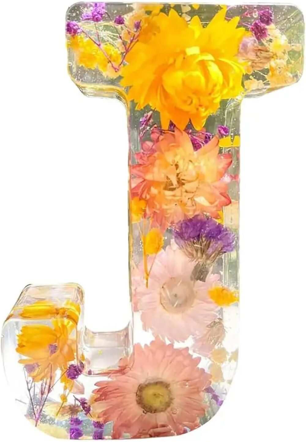 Floral Resin Night Light Embossed Resin Letters with LED Lights, 2024 New Illuminated Letter Signs - Image 22